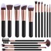 XIXIDIAN Makeup Brushes, 16 Pcs Professional Premium Synthetic Makeup Brush Set with Case, Foundation Eye Travel Make up Brushes Sets view 2