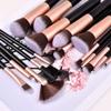 XIXIDIAN Makeup Brushes, 16 Pcs Professional Premium Synthetic Makeup Brush Set with Case, Foundation Eye Travel Make up Brushes Sets view 4