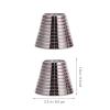 KALLORY 8pcs Stylish Ponytail Holders Teeth Versatile Hair Accessories for Daily Wear and Special Occasions for Girls and Women for Parties and Birthdays view 2