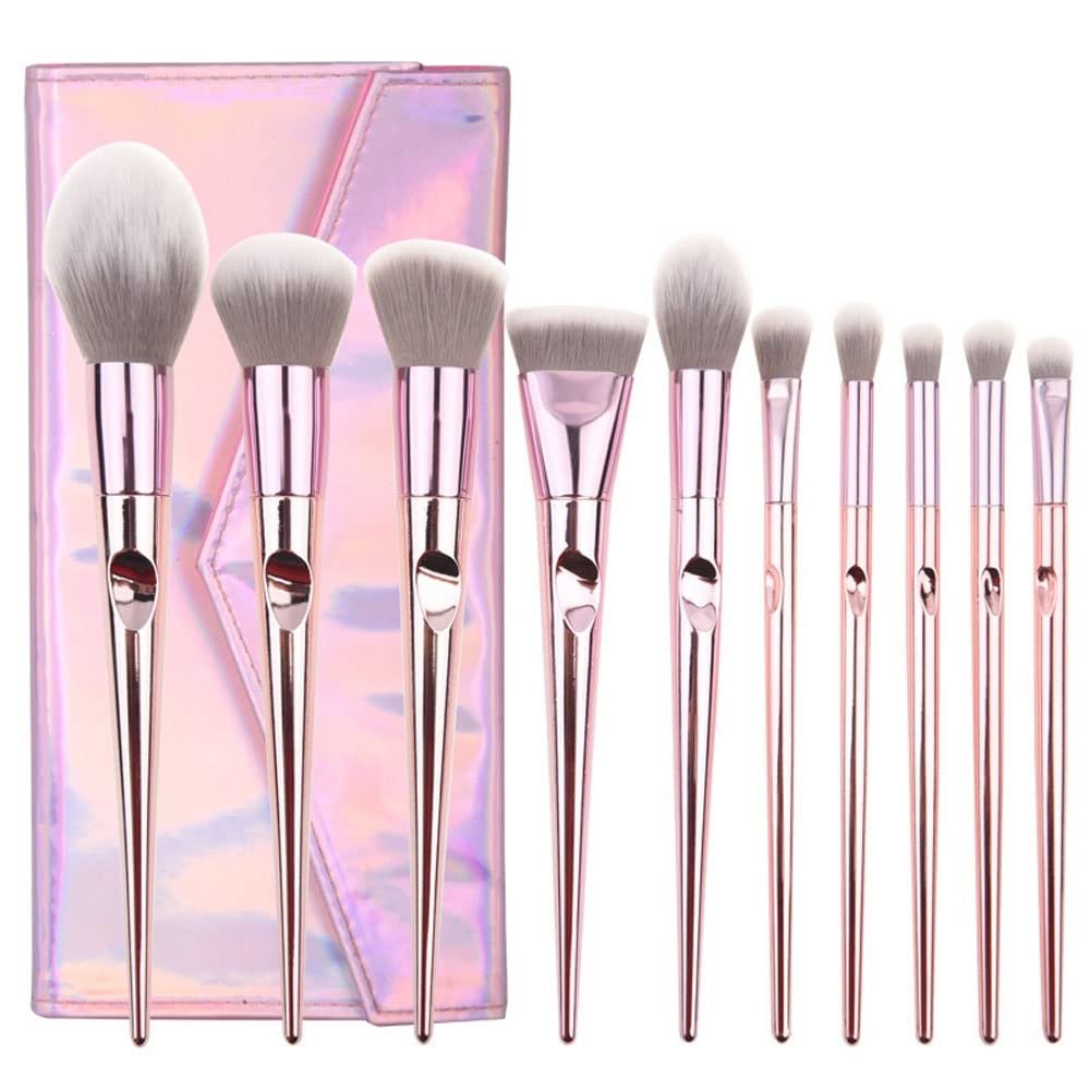 XIXIDIAN 10 PCS Makeup Brushes Set, Eyeshadow, Contour Face Makeup Brush kit for Women & Girls