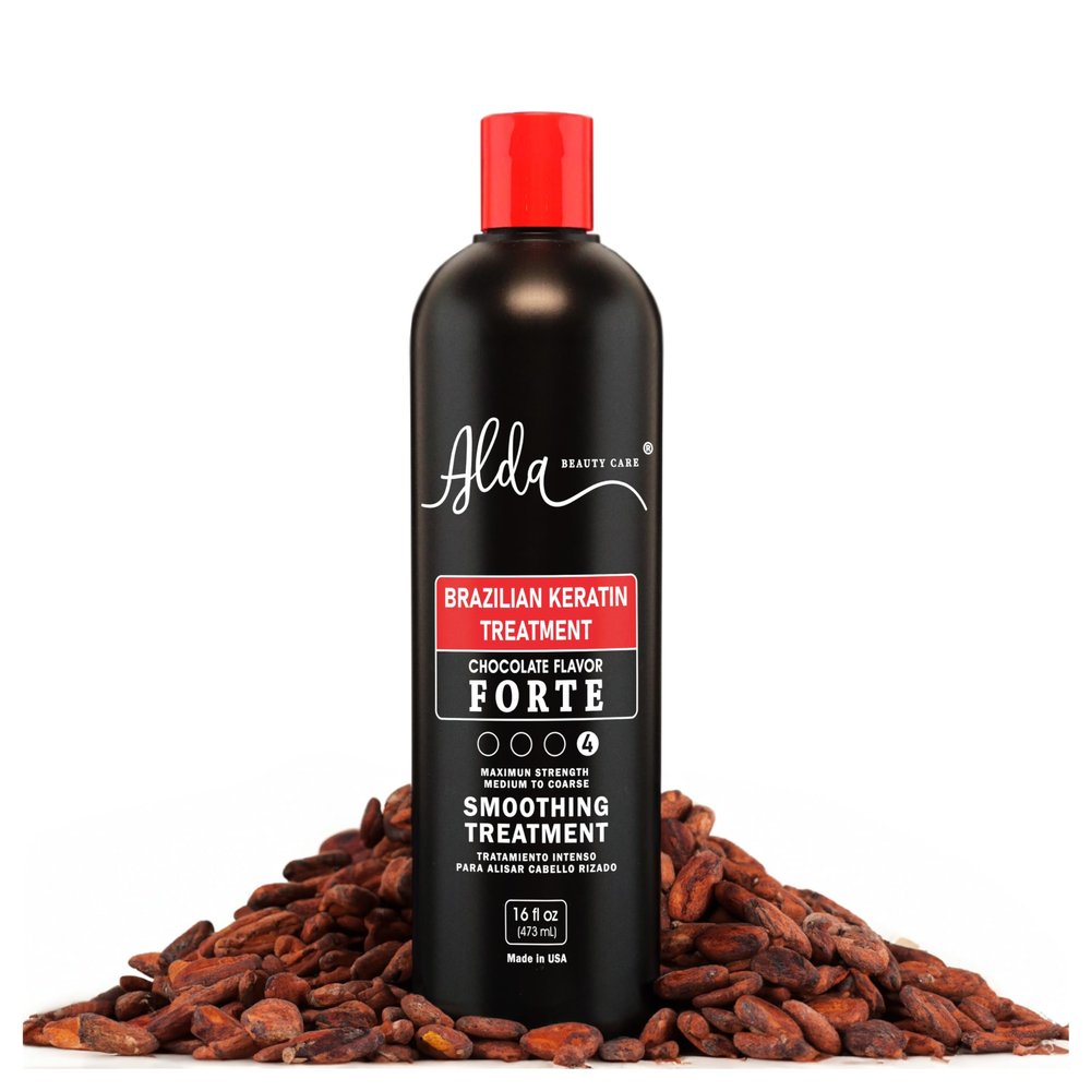 Alda Chocolate Brazilian Keratine Treatment Permanent Straightening Blowout System (16 fl oz)