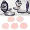 5Pcs Powder Puff, Soft Texture Washable Good Powder Grasping Three Colors Round Cotton Cosmetic Powder Cushion Puff, Available Face Makeup Powder Puff(pink) view 4