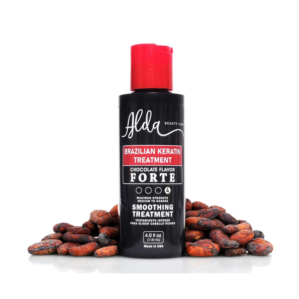 Alda Chocolate Brazilian Keratine Treatment Permanent Straightening Blowout System (4.0 fl oz)