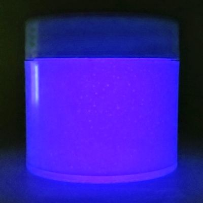 Glow in the dark Paint Best Acrylic Luminous Neutral Invisible Colors Strontium Aluminate 1oz 2oz 4oz (4OZ, White glows LILAC/-PURPLE)