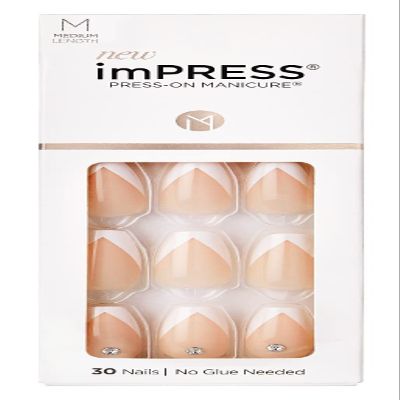 Kiss Impress Press-On-Manicure Kit 30 Count So French (Pack of 6)