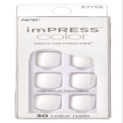 Kiss Impress Press-On-Manicure Nails 30 Count Frosting (Pack of 6)
