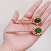 2PCS Women Lady Imitation Pearl Hairpin Metal Hair Barrettes Rhinestone Alloy Hair Clips Bobby Pins Ladies Hair Barrette Side Clip Hair Clip Hair Accessories view 3