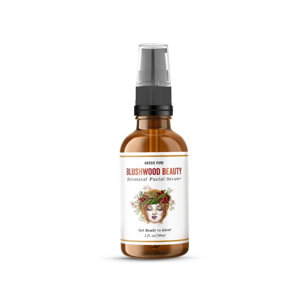 Aussie Pure Blushwood Beauty Botanical Facial Serum+ - 3-in-1 Everyday Cell Support and Beautifying Formula for Skin, Lips, and Hair - Lab-Tested and Authenticated 30ml