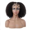 ISEE Hair Afro Kinky Curly Headband Wig Human Hair 180% Density Afro Wigs for Black Women Natural Curls 10A Glueless Human Hair Wigs (20 Inch) view 2