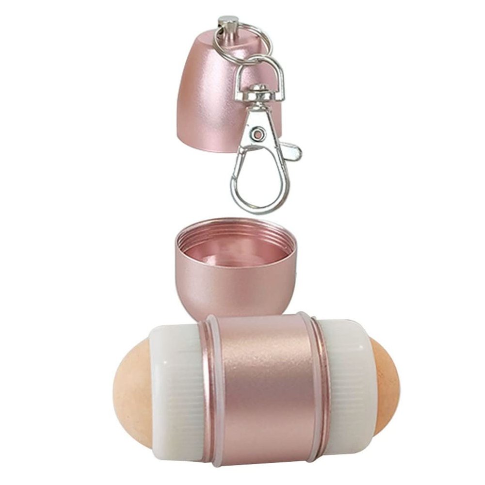 Beaupretty Portable Volcanic Stone Face -sided Oil Absorbing Convenient Keychain Design for Control for Home Gym and Office Use