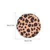 3pcs Puff with Ribbon Leopard Print Ultra Soft Washable Round Cosmetic Makeup Puffs Pads for Contouring Under Eyes Corners Foundation Mineral Body view 2