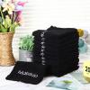 Panelee 13 Inch Makeup Washcloths Black Makeup Towels Cotton Face Wash Cloths Bulk Facial Remover Cleansing Towels Soft Cosmetic Water Absorbent for Women Hand Skin Care(12 Pcs) view 3