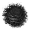 LYRICAL HAIR Afro Curly Wavy Toupee Hairpiece for Men Monofilament Mens Wig Poly Skin NPU Around Curly Hair Systems Replacements Durable (8"X11"-20MM Curl, #1 Jet Black-110% Light to Medium Density) view 2