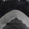 LYRICAL HAIR Afro Curly Wavy Toupee Hairpiece for Men Monofilament Mens Wig Poly Skin NPU Around Curly Hair Systems Replacements Durable (8"X11"-20MM Curl, #1 Jet Black-110% Light to Medium Density) view 3