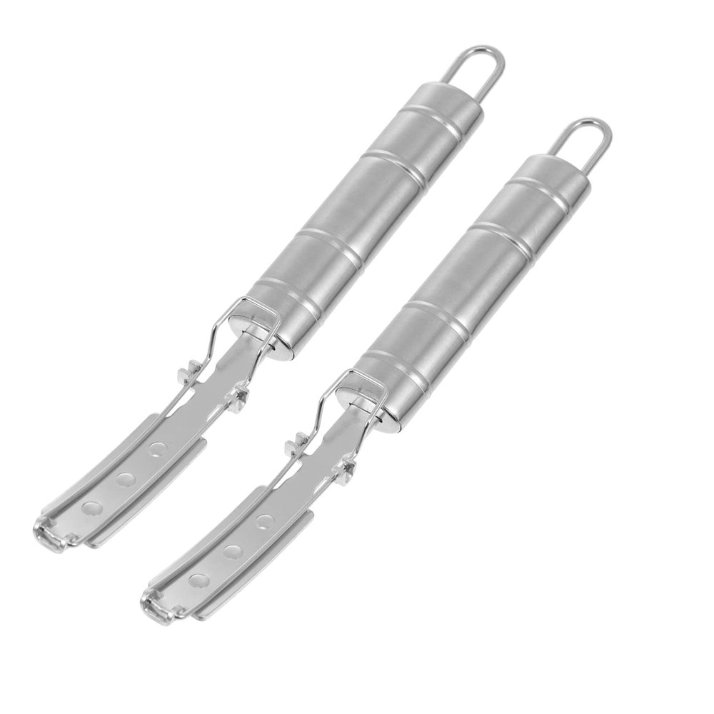 Angoily 2pcs Pig Hair Removal Knife Portable Metal Scraper for Kitchen Stainless Steel Wool Scraper Without