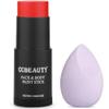 CCbeauty Devil Red Face Paint Stick,Face Painting Kit,Non Toxic SFX Makeup For Clown Spider Halloween Costume Cosplay,Professional Body Paint Stick,Full Coverage Painting Foundation With Makeup Sponge view 1
