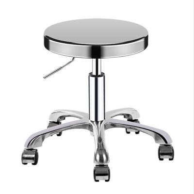 LUXUCURE Heavy Duty Rolling Stool,Lift Swivel Stools Medical Spa Stool with Wheels,Stainless Steel Salon Stool for LaboratoryBarber ShopBeauty Vanity Makeup,200kg Load