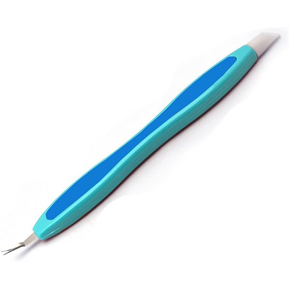 Cuticle Pusher UV Gel Polish Soak Off Remover Tool Nail Arts Cuticle Trimmer (Blue)