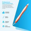 Cuticle Pusher UV Gel Polish Soak Off Remover Tool Nail Arts Cuticle Trimmer (Orange White) view 3