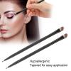 2Pcs Eye Shadow Brush, Double Ended Hypoallergenic Makeup Brushes, Professional Eyeshadow Makeup Brush with Black Stem for Blending,Covering,Concealing view 2