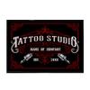 VictoryStore Custom Tattoo Studio Doormat, 24x36 Inches, Tattoo Shop Floor Mat, Gifts for Tattoo Artists (Red) view 1