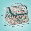 Conair Travel Makeup Bag, Large Toiletry and Cosmetic Bag with Internal Organizer, Perfect for Weekend Getaways or Long Vacations, Weekender Shape in Tropical Print view 4