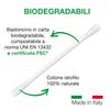 Cotton Sound Eco Cotton Sticks Bag 1 Pack x 160 Pieces, Eco Friendly and Biodegradable Cotton Sticks, 100% Pure Hydrophilic Cotton, Compostable Bag, Made in Italy view 2