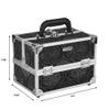 Conair Makeup Beauty Case, Cosmetic Case, with Expandable Shelves and Locking Latch, in Black Print, London SOHO New York for Conair view 2