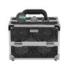 Conair Makeup Beauty Case, Cosmetic Case, with Expandable Shelves and Locking Latch, in Black Print, London SOHO New York for Conair view 3