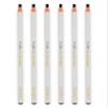BRAWNA 6 Pcs Brow Pro Peel Off Pencils with 1 Sharpener - Waterproof Eyebrow Mapping Pencil - Microblading Supplies - PMU Kit - Black view 3