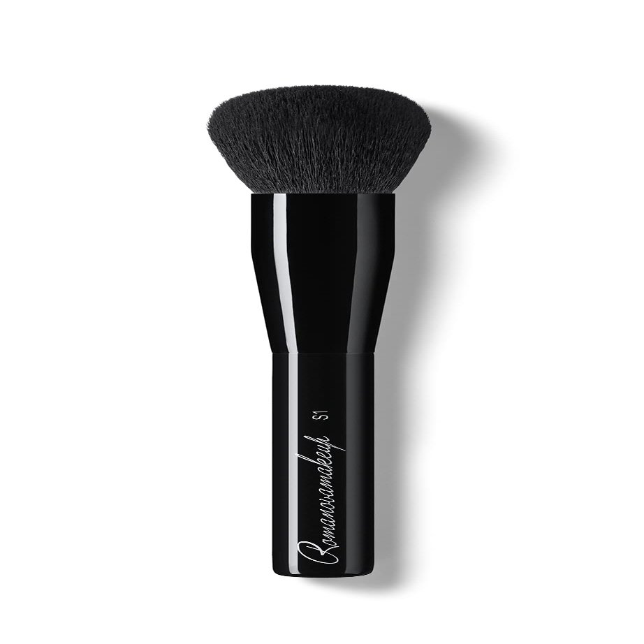 Sexy Foundation and Powder Brush. Durable and Ultimate Soft Brush for Easy Blending by Romanovamakeup. Blend Makeup or Cream on Face, Smooth and Even Result, no Spots or Streaks Pro Brush for Women.