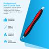 Cuticle Pusher UV Gel Polish Soak Off Remover Tool Nail Arts Cuticle Trimmer (Red) view 3