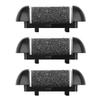 3 Coarse Replacement Roller Head for Model IW-9043 IW-9046 Electric Callus Remover Foot File Pedicure Tools for Feet Callus Shaver Pedicure kit for Cracked Heels and Dead Skin, Black view 2