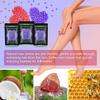 Wax Beads for Hair Removal 10.5oz (300g), Auperwel Hard Wax Beads Beans for Sensitive Skin Brazilian Waxing, Face, Bikini, Eyebrow, Legs, Painless for Women Men, 3 packs Kit with 10 Sticks view 2