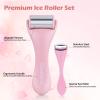 Bosiano Ice Roller for Face, Ice Face Roller Massager Freezer Skin Care, Facial Ice Roller for Face & Eye Puffiness Relief, Eye Roller for Puffy Eyes, Pink Face Massager Roller Freezer view 2