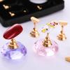 Nail Art Proseffional Magnetic Nail Holder Practice Training Display Stand with Clay + 240pcs Nail Piece Showing Nail Tools Kit (Pink) view 4