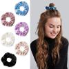 DaKuan 6 Pack Velvet Scrunchies with Pocket Hidden Zipper, Zipper Satin Hair Ties Elastic Bands for Women, Girls, Storage Money, Lipstick, Necklace and Keys (Navy, Tan, Black, Pink, Purple, Beige) view 3