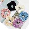 DaKuan 6 Pack Velvet Scrunchies with Pocket Hidden Zipper, Zipper Satin Hair Ties Elastic Bands for Women, Girls, Storage Money, Lipstick, Necklace and Keys (Navy, Tan, Black, Pink, Purple, Beige) view 4