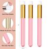 70 Pieces Lash Shampoo Brushes Facial Cleansing Makeup Brushes,Include 30 Eyelash Extensions Cleaning Brush,10 Mascara Brushes with Container,30 Diposable Lash Wands Blackhead Remover,Pink view 2