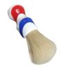 Dscosmetic plisoft boar bristle hair shaving brush good backbone with barber pole resin handle has brean in view 3