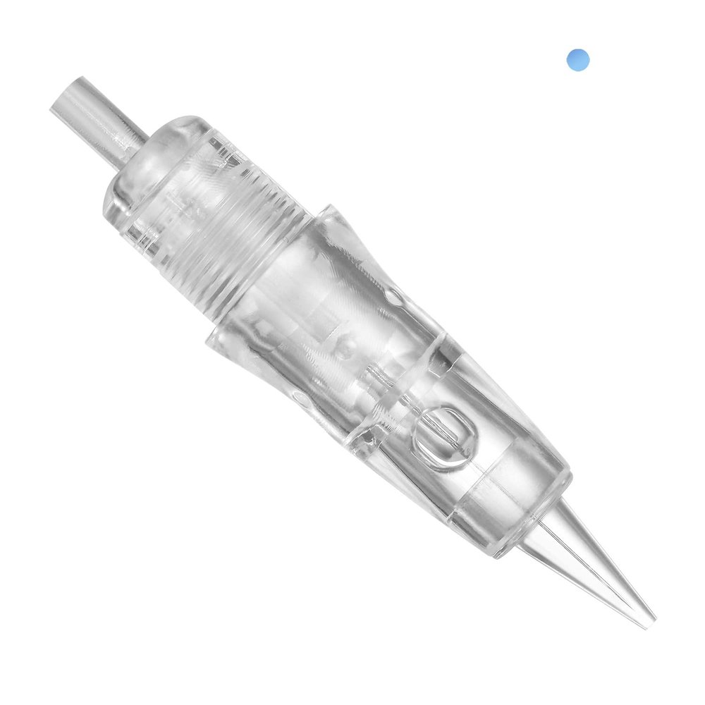 CHUSE C22 Prevents Ink Spitback Safety Tattoo Pro Cartridges Needles Permanent Makeup Needles Box of 10Pcs (1R 0.25)
