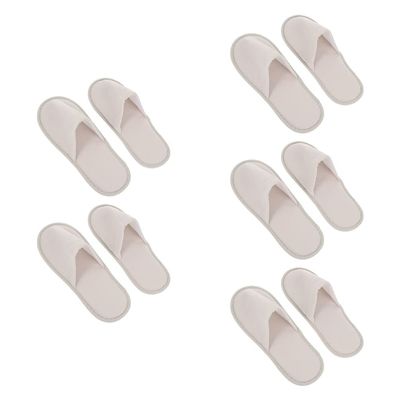 Beaupretty 6pairs Comfortable Disposable Guest Slippers Non-slip Soft Travel Slippers for Home Hotels and Spas of Skid for Men and Women