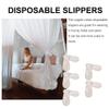 Beaupretty 6pairs Comfortable Disposable Guest Slippers Non-slip Soft Travel Slippers for Home Hotels and Spas of Skid for Men and Women view 3