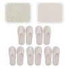 Beaupretty 6pairs Comfortable Disposable Guest Slippers Non-slip Soft Travel Slippers for Home Hotels and Spas of Skid for Men and Women view 4