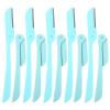 FOMIYES 10pcs Foldable Eyebrow for Women Portable Eyebrow Trimmers Safety Cover Travel-friendly Makeup Tool view 1