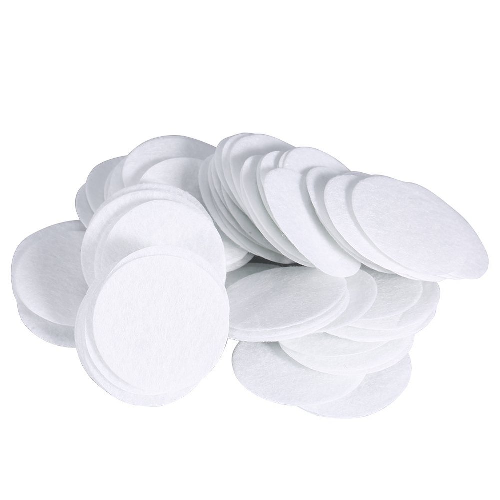 Microdermabrasion Filter, 100Pcs Microdermabrasion Cotton Filters Replacement Round Filtering Pad Vacuum Filters Accesories for Beauty Machine (40mm)