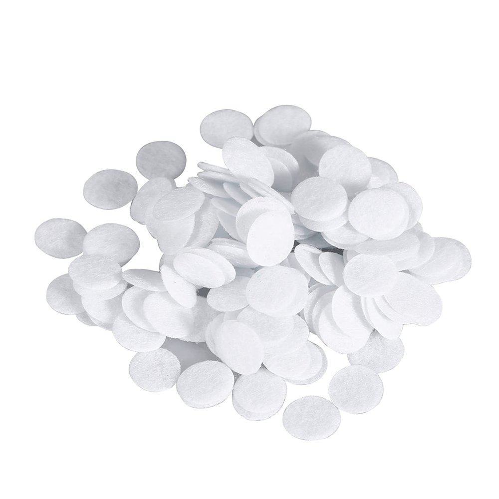 Microdermabrason Filter, 100Pcs Cotton Filters Replacement Round Filtering Pad Vacuum Filters Accesories for Beauty Machine (10mm)