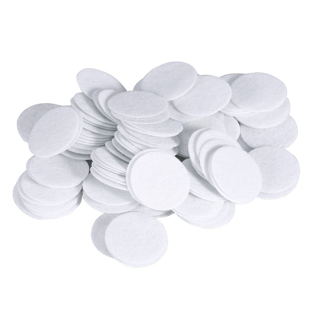 Microdermabrasion Filter, 100Pcs Microdermabrasion Cotton Filters Replacement Round Filtering Pad Vacuum Filters Accesories for Beauty Machine (25mm)