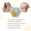GiGi Dermaplaning Tool for Face & Eyebrows - Precision Eyebrow Razor for Women, Facial Razors for Hair Removal with Safety Cover, 4 Pcs view 4