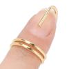 Finger Nail Rings, Electroplated Women Finger Tip, Manicure Jewelry for Party Daily Life, Manicure Jewelry Nail Art Accessory for Women(3045 gold) view 1